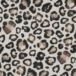 Tissu Demi-Natté motif léopard – Fondbeige clair