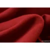 Tissu demi natté polyester rouge grande largeur