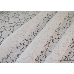 Tissu Dentelle coton polyamide cortège, mariage et cérémonie .