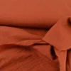 Tissu Double gaze coton coloris Mars - OEKO TEX