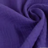 Tissu Double gaze coton Coloris Violet - OEKO TEX