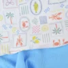 Tissu Double gaze coton Coloris Bleu riviera - OEKO TEX