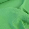 Tissu Double gaze coton Coloris Vert basilic - OEKO TEX