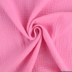 Tissu Double gaze coton Coloris Bonbon - OEKO TEX