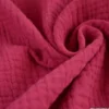 Tissu Double gaze coton Coloris Pourpre - OEKO TEX