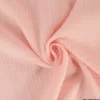 Tissu Double gaze coton Coloris Blush - OEKO TEX