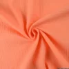 Tissu Double gaze coton Coloris Papaye - OEKO TEX