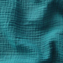 Tissu Double gaze coton Coloris Emeraude - OEKO TEX