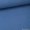 Tissu Double gaze 100% coton denim foncé - OEKO TEX