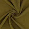 Tissu Double gaze coton kaki bronze - OEKO TEX