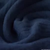 Tissu Double gaze coton marine clair - OEKO TEX