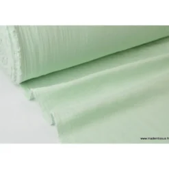 Tissu Double gaze coton menthe à l'eau - OEKO TEX