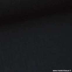 Tissu Double gaze coton noir - OEKO TEX