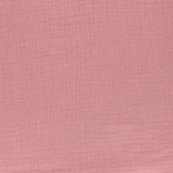 Tissu Double gaze coton Rose thé - OEKO TEX