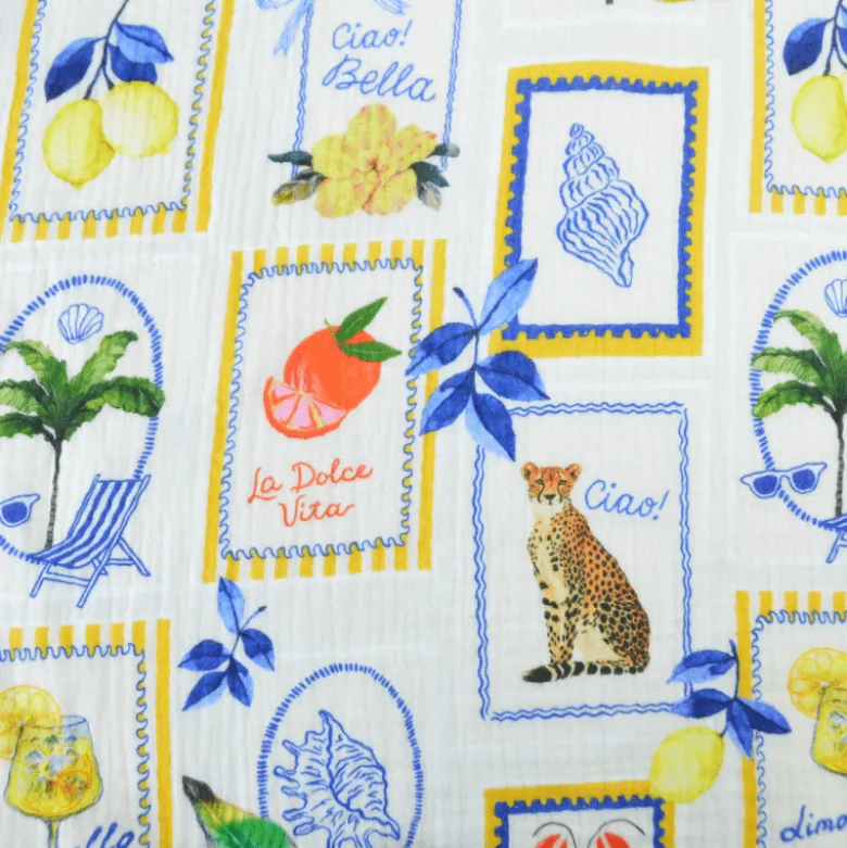 Tissu Double gaze coton Sorrento - OEKO TEX