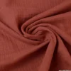 Tissu Double gaze coton Terracotta - Tomette - OEKO TEX