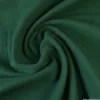 Tissu Double gaze coton vert bouteille - OEKO TEX