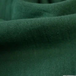 Tissu Double gaze coton vert bouteille - OEKO TEX