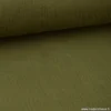 Tissu Double gaze coton vert kaki - OEKO TEX