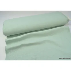 Tissu Double gaze coton vert menthe - OEKO TEX