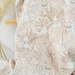 Tissu double gaze de coton Bamako motif animaux et jungle