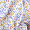 Tissu double gaze de coton Scarabée motif feuillage, papillons et scarabée