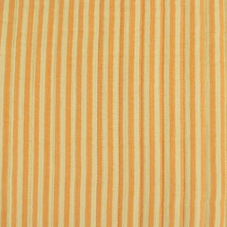 Tissu double gaze matelassé Lime motif citrons