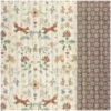 Tissu double gaze matelassé losange Garina et Meesya chataigne