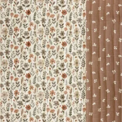 Tissu double gaze matelassé Vertical Maddy et Babeth Chataigne