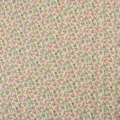 Tissu double gaze matelassé Vertical Molisa et Caseille motif fleurs