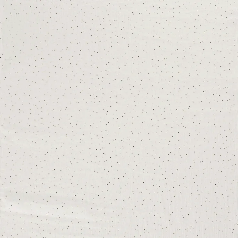 Tissu Double gaze à pois or coloris Blanc cassé - OEKO TEX