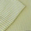 Tissu Double gaze réversible à rayures Baltique et Lemon - OEKO TEX