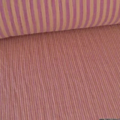 Tissu Double gaze réversible à rayures Cassonade et Dahlia - OEKO TEX