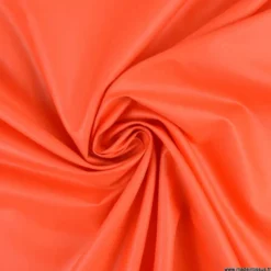 Tissu doublure d'ameublement grande largeur chintz coloris corail