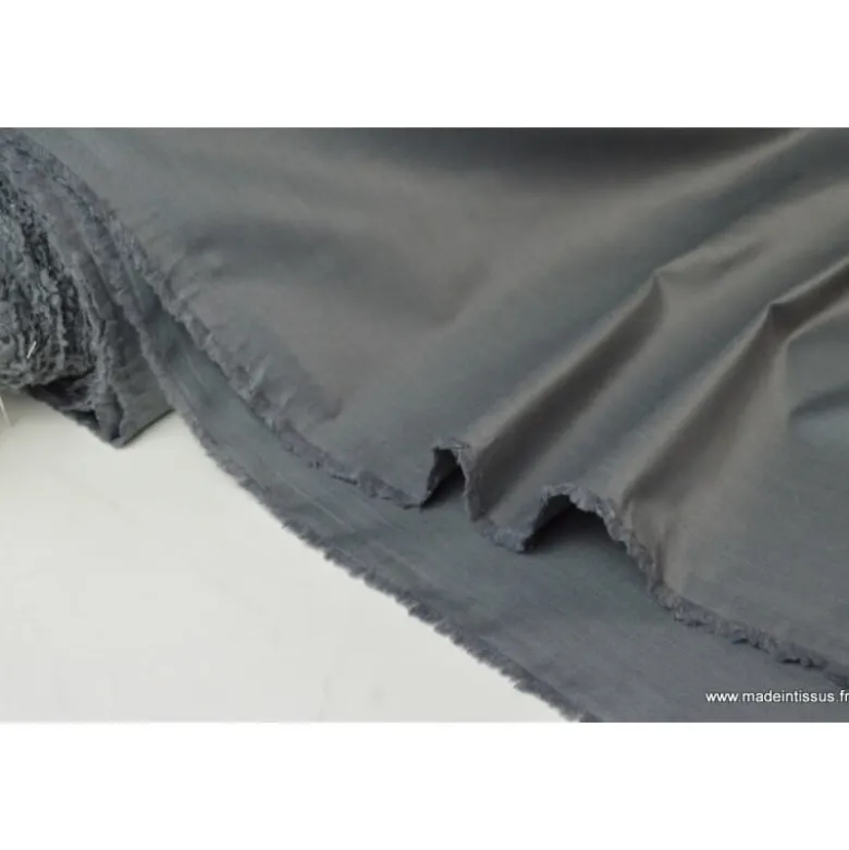 Tissu doublure d'ameublement grande largeur chintz coloris gris