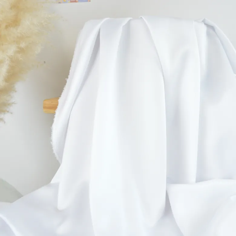 Tissu doublure satin Duchesse - Blanc