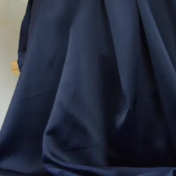 Tissu doublure satin Duchesse - Bleu marine