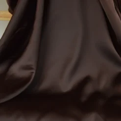 Tissu doublure satin Duchesse - Chocolat