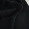 Tissu doudou fin coloris Noir - oeko tex