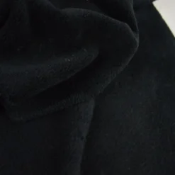 Tissu doudou fin coloris Noir - oeko tex