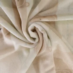 Tissu doudou ultra doux imprimé oursons sur fond à carreaux