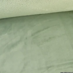 Tissu doudou ultra doux, lourd coloris vert Lichen - oeko tex