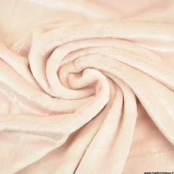 Tissu doudou ultra doux, lourd Rose poudré