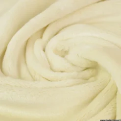 Tissu doudou ultra doux, lourd, écru