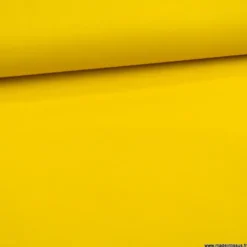 Tissu enduit ciré de pluie uni coloris jaune