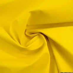 Tissu enduit ciré de pluie uni coloris jaune