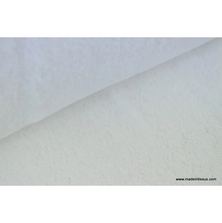 Tissu Eponge Balneo 100% coton blanc - OEKO TEX