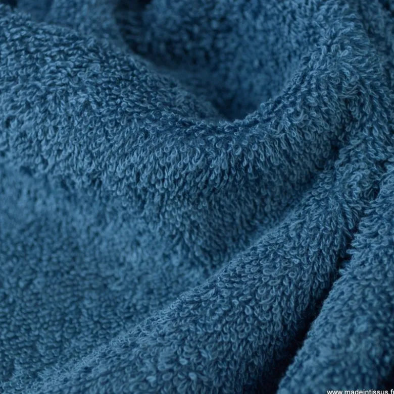 Tissu Eponge Balneo 100% coton Bleu Pétrole