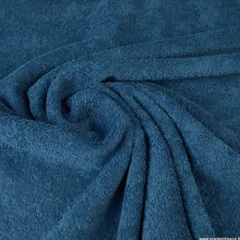 Tissu Eponge Balneo 100% coton Bleu Pétrole
