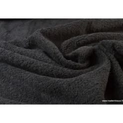 Tissu Eponge Balneo 100%coton Gris Ardoise - OEKO TEX
